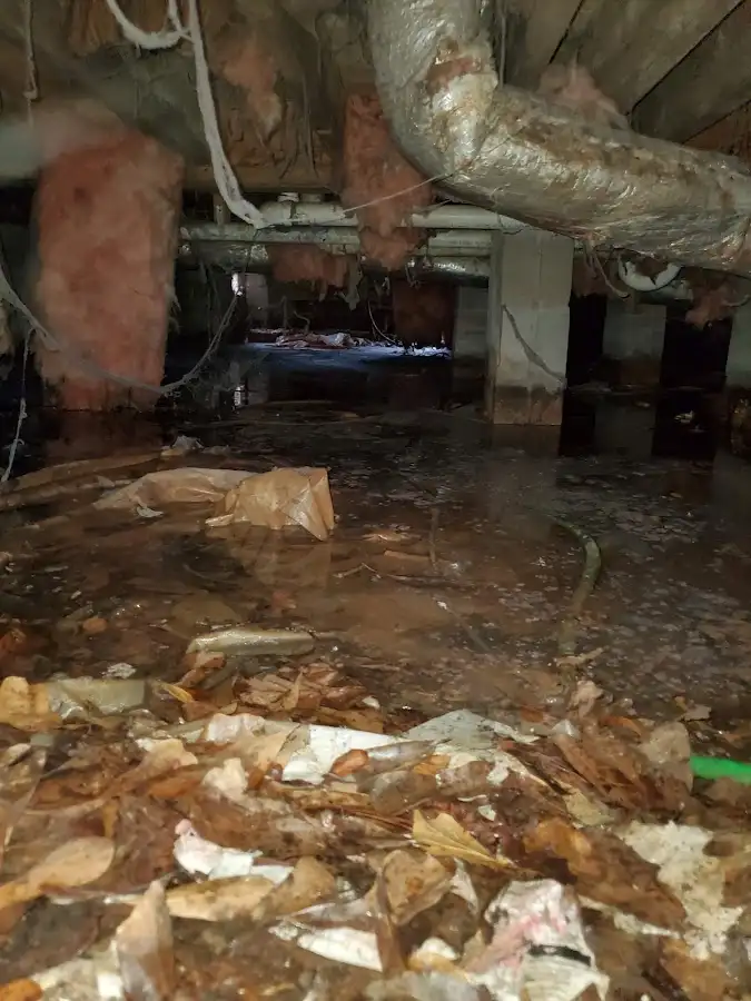 Crawl space flood assessment for Commercial Water Damage Restoration in Incline Village